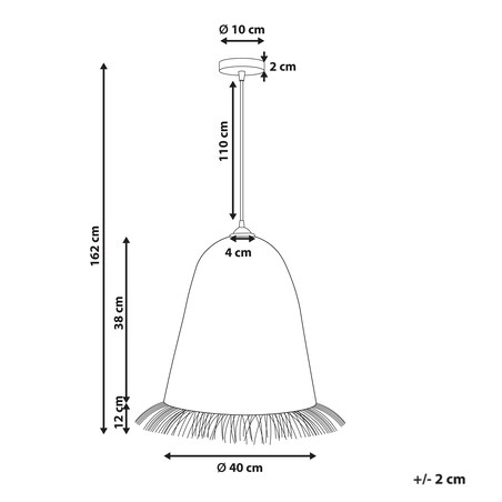 Lampa wisząca ARYS Hiacynt wodny Naturalny