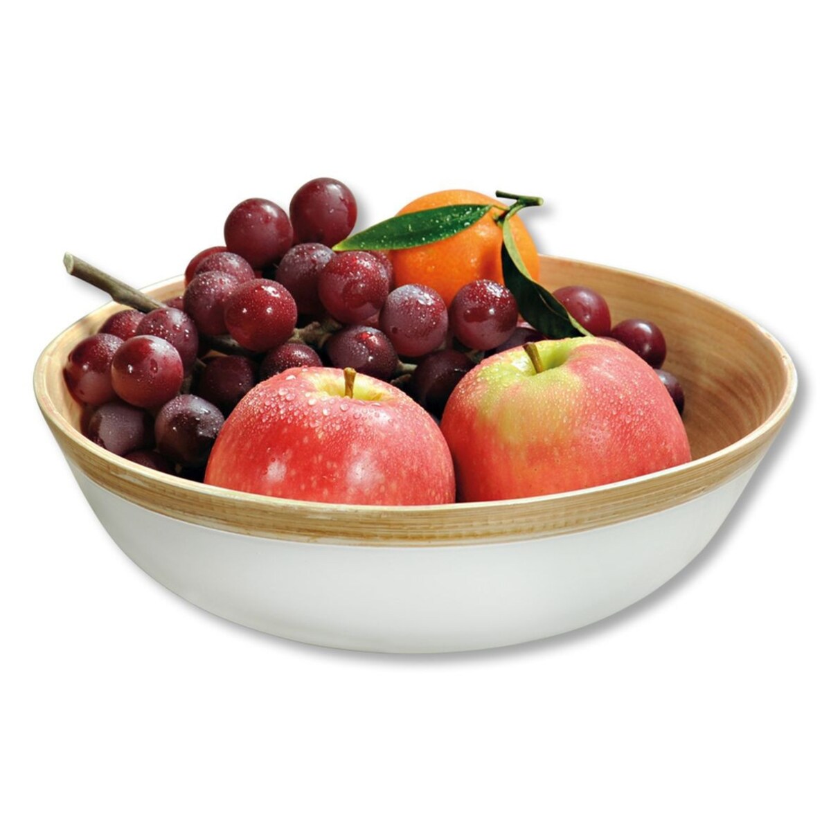 Kesper Miska bambusowa, śr. 23 cm, biała