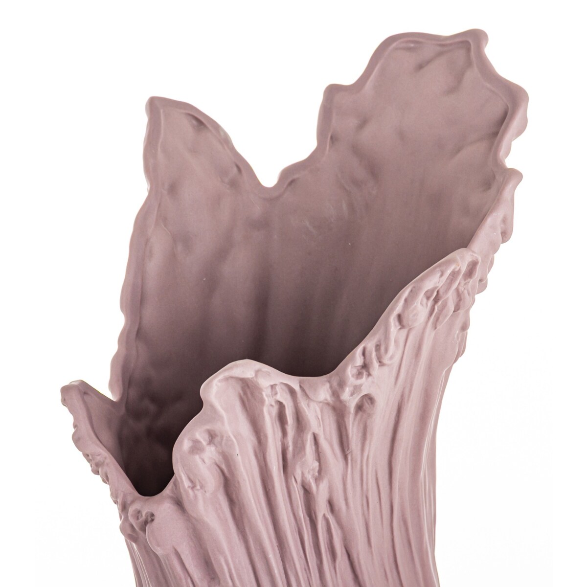 Wazon porcelanowy 34,5x17x17 cm PIEGATO różowy