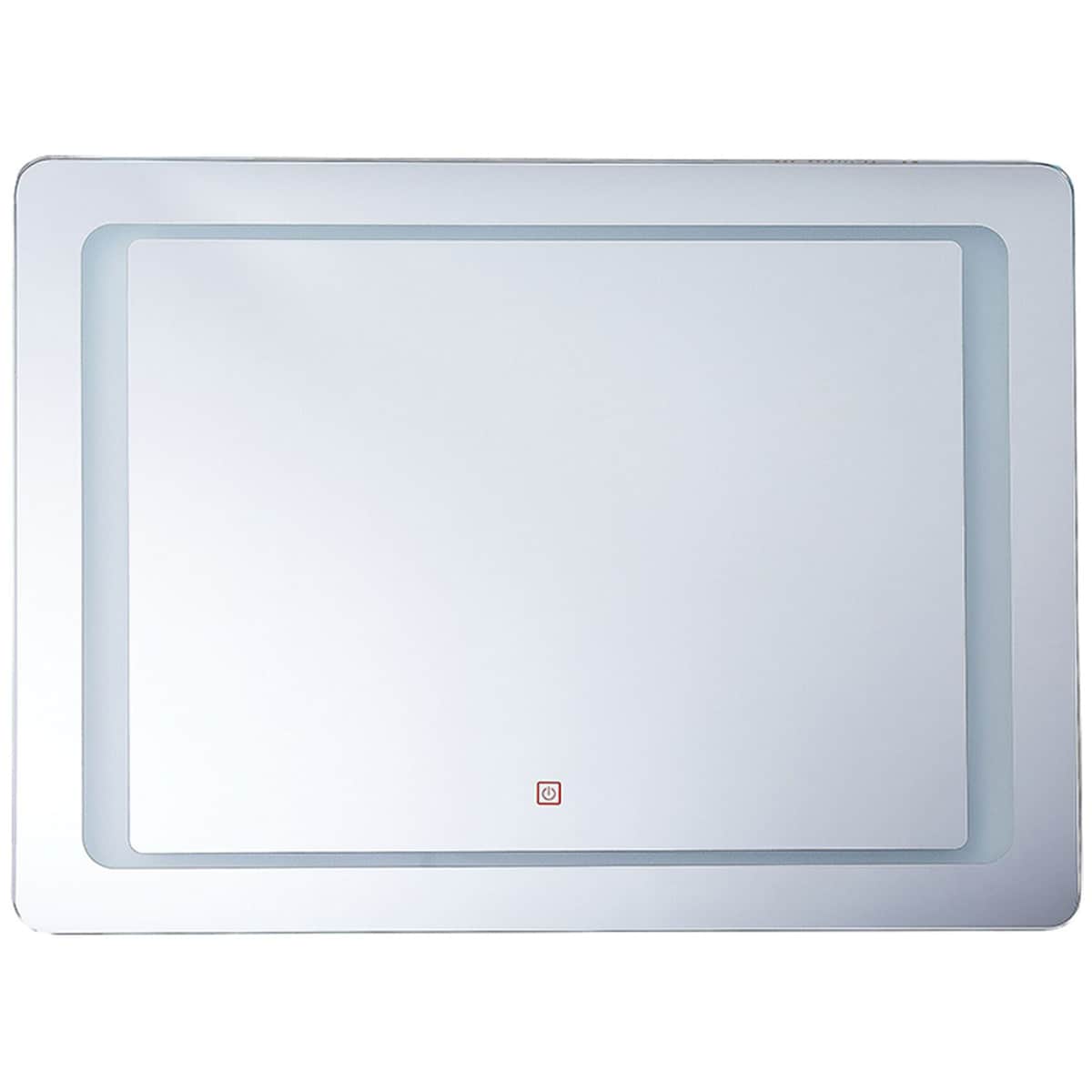Lustro łazienkowe LED WASSY 80 cm 60 cm Srebrny