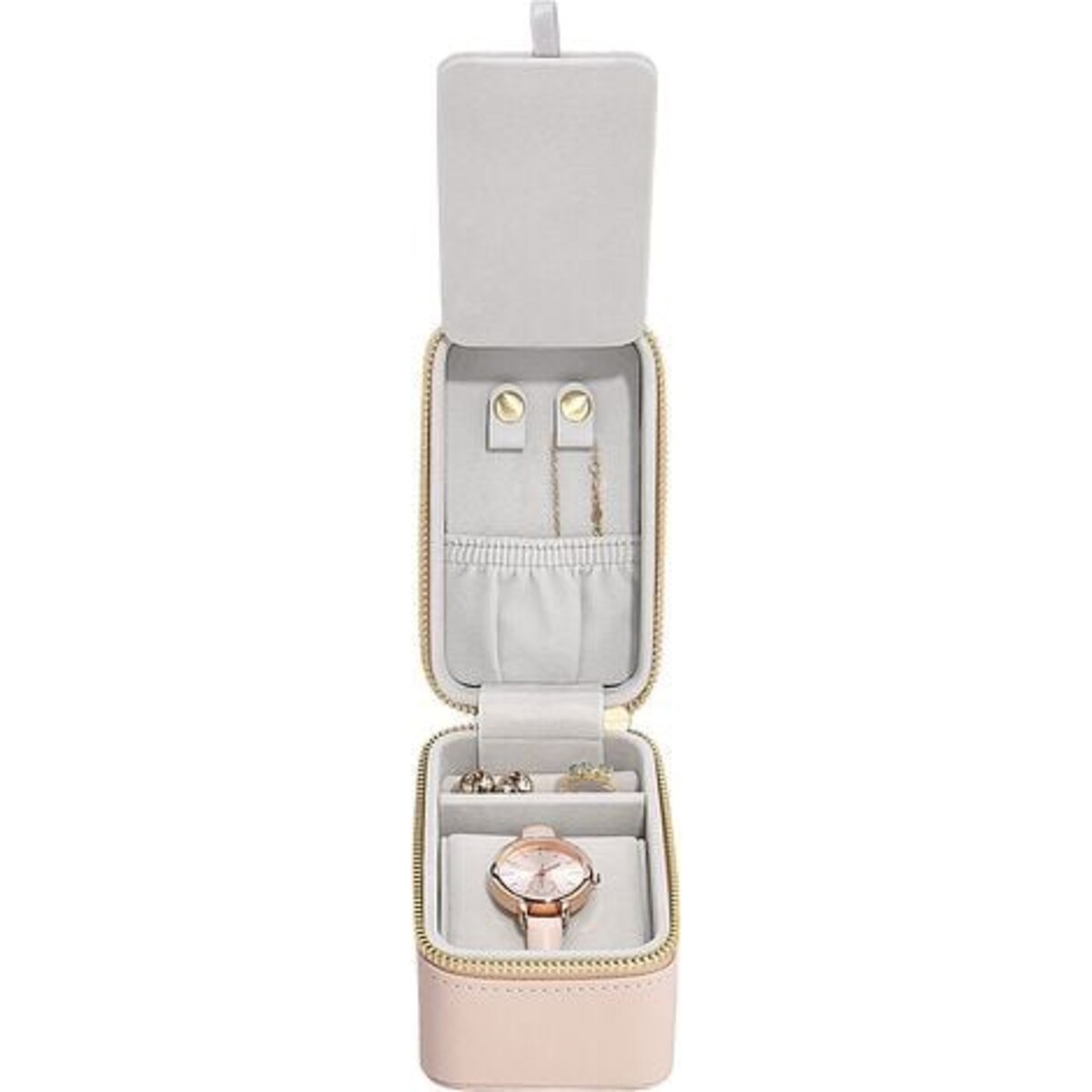 Pudełko podróżne na biżuterię i zegarek Stackers taupe