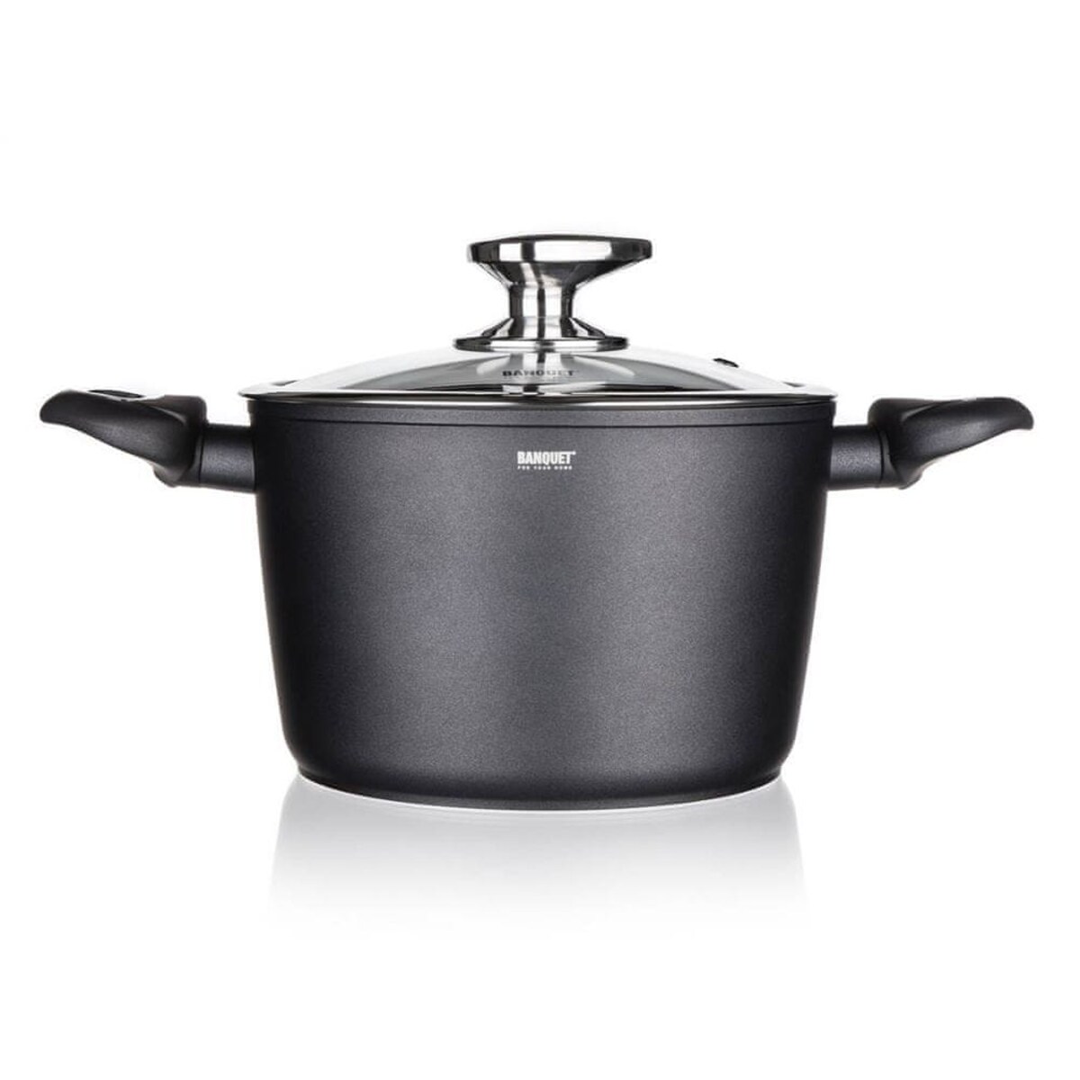 GARNEK aluminiowy 3,3L do gotowania obiadu zupa jedzenia na prezent wysoki