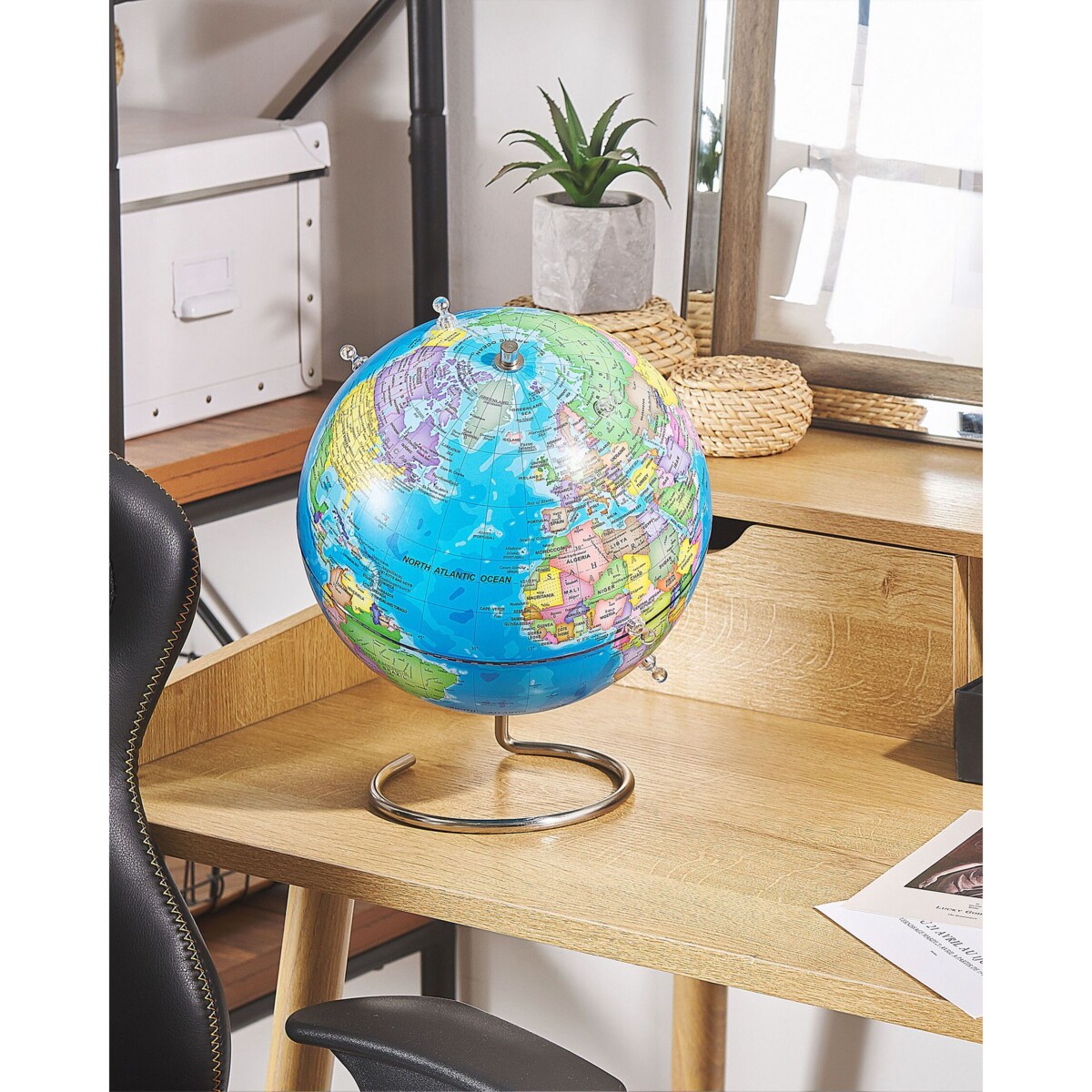 Globus z magnesami 29 cm niebieski CARTIER