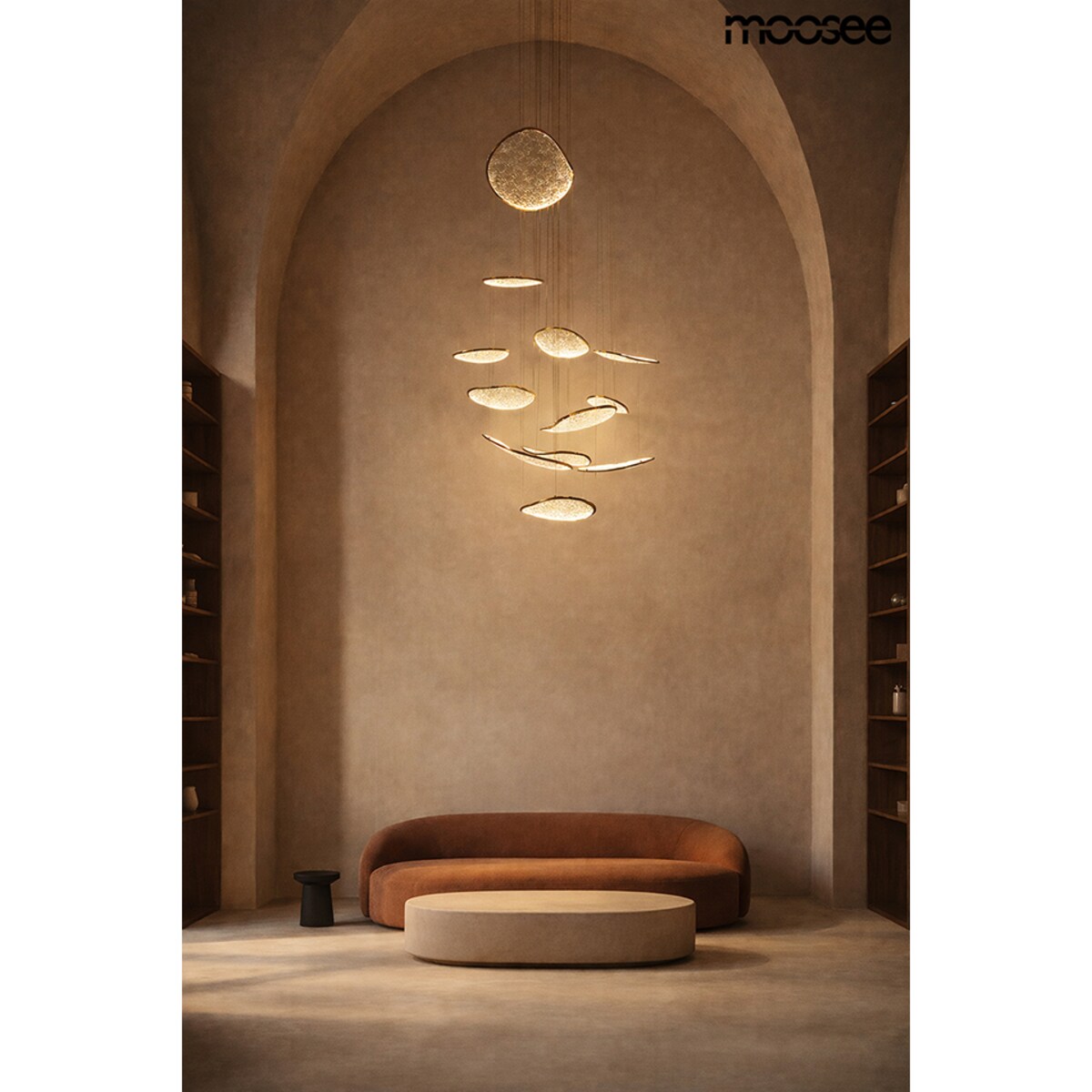 MOOSEE lampa wisząca MEDUSA LED złota