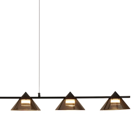 Lampa wisząca BLAKE 120 cm - LED, czarna