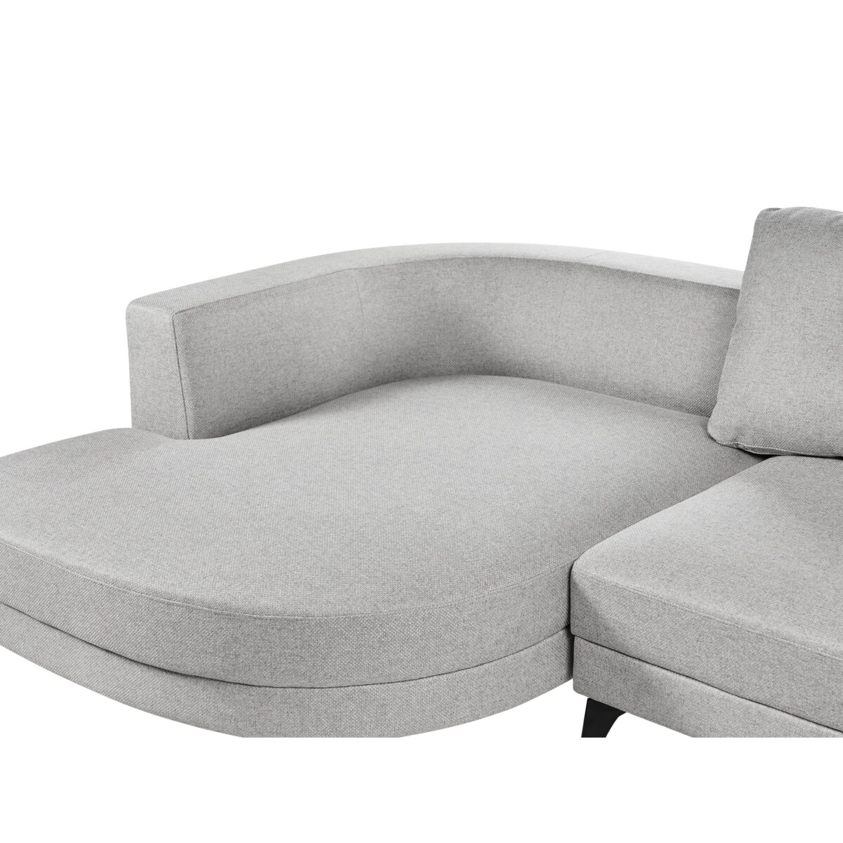 Narożnik dla 3 osób MARUM Len syntetyczny Szary Prawostronny