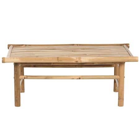 Stolik kawowy ogrodowy TODI 45 cm 80 cm Bambus Brązowy
