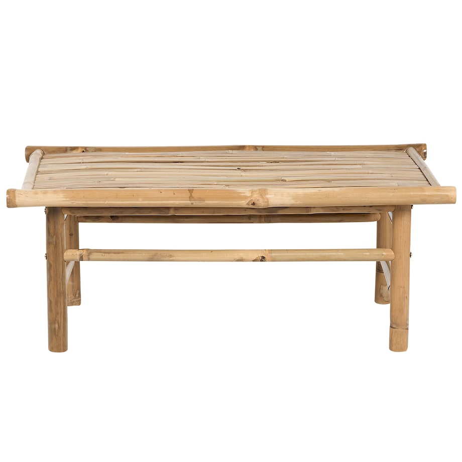 Stolik kawowy ogrodowy TODI 45 cm 80 cm Bambus Brązowy