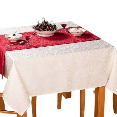 Obrus Ares ecru - 120x120 cm - ecru