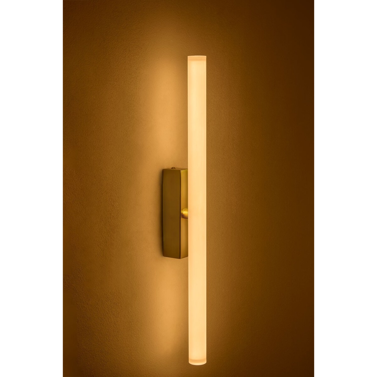 Lampa ścienna, kinkiet LED Ziraivo ze stali nierdzewnej, złoty