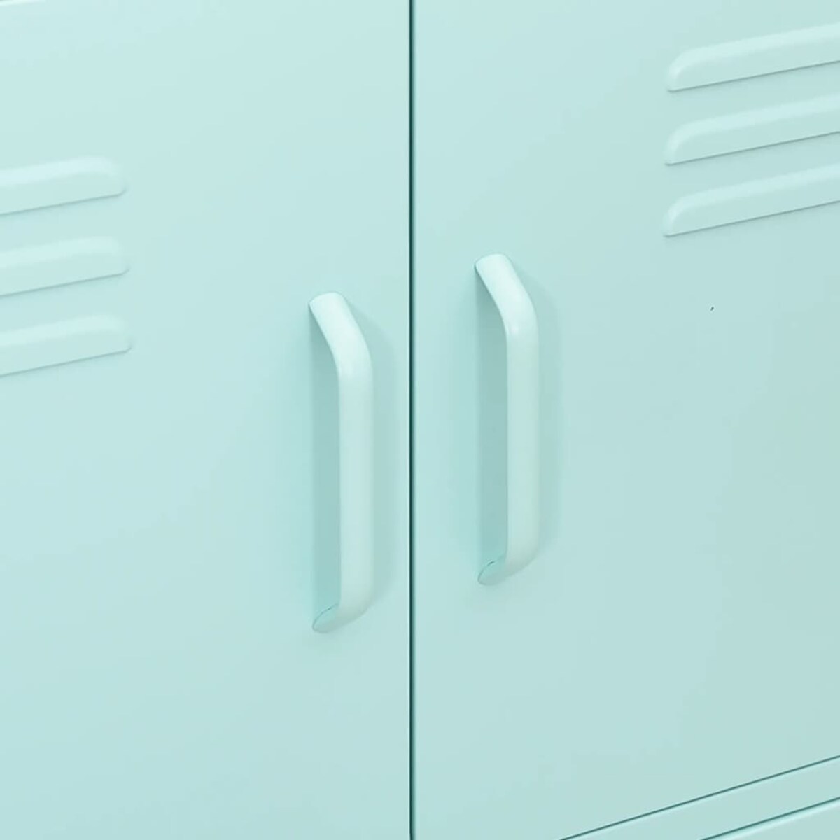 vidaXL Szafka, miętowa, 80x35x101,5 cm, stalowa