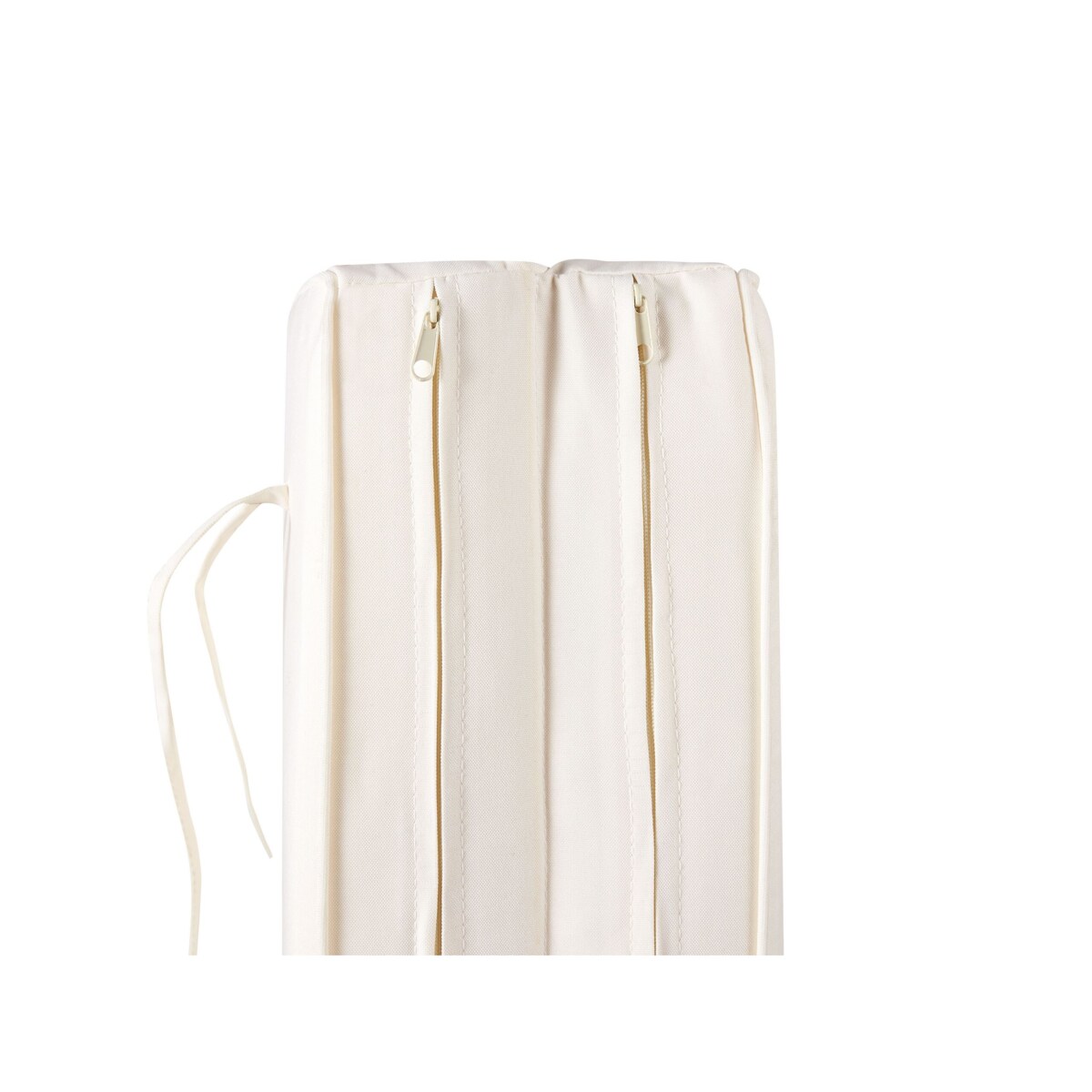 Leżak ogrodowy drewniany z poduszką białą GRANARI