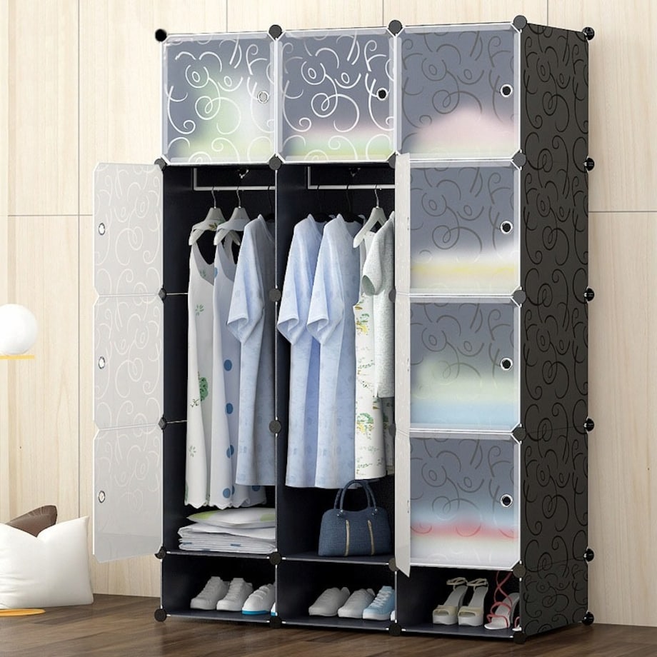 Duża szafa modułowa regał garderoba 12x szafka