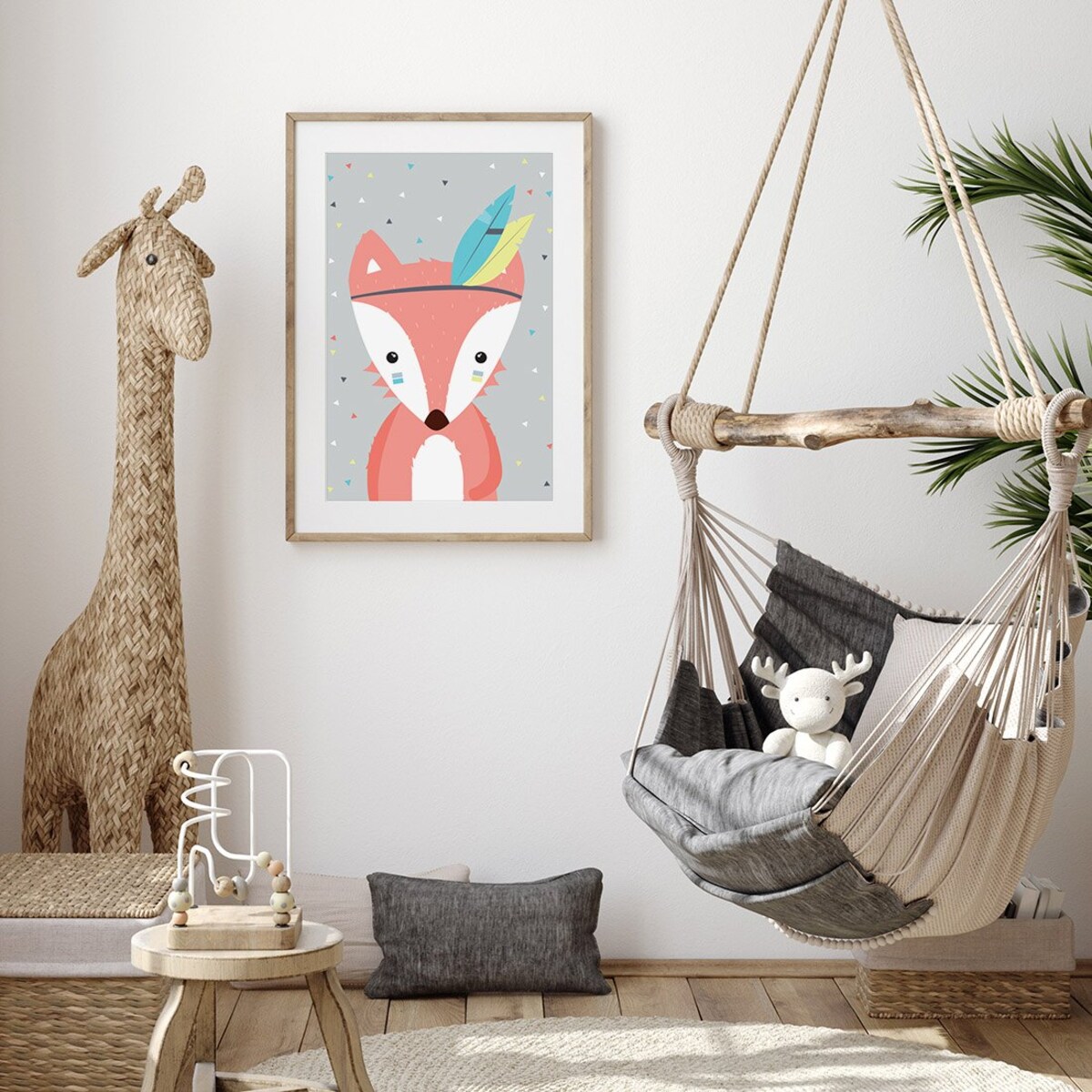 Plakat dla dzieci Lisek apacz 20x30