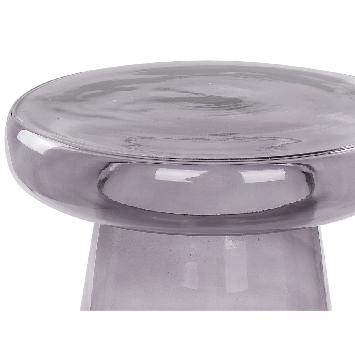 Zestaw 2 stolików pomocniczych LAGUNA/CALDERA Szkło Szary