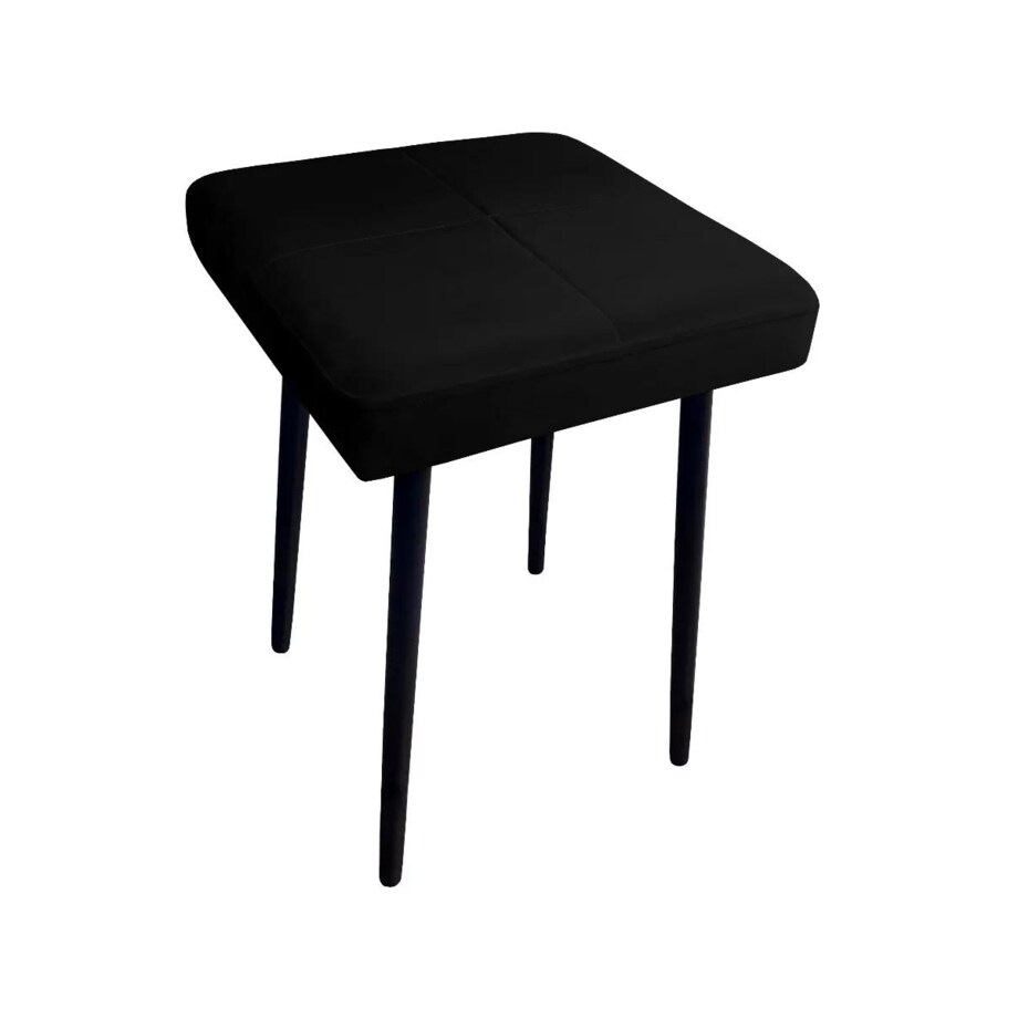 Taboret SQUARE MG VELVET czarny