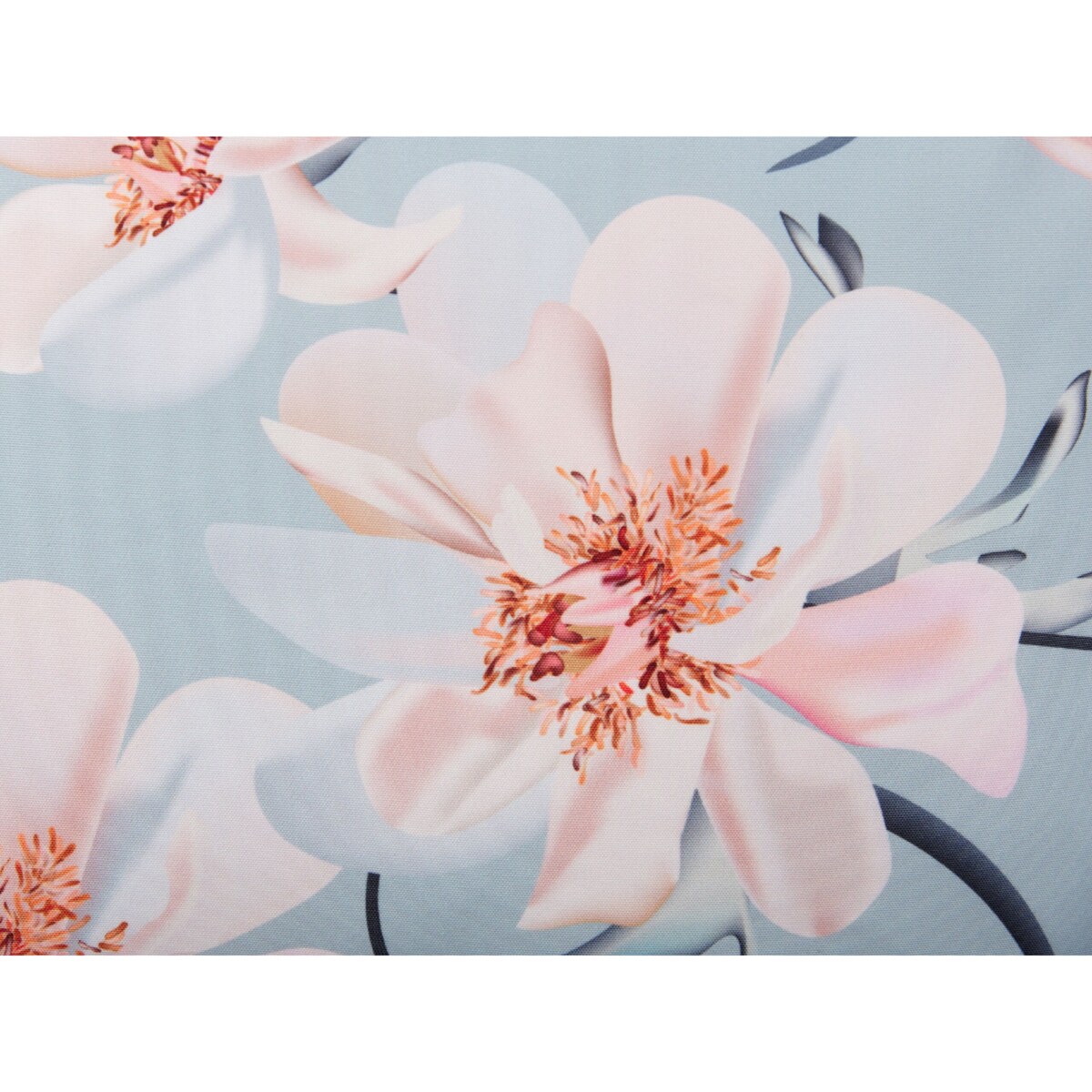 2 poduszki ogrodowe w kwiaty 45 x 45 cm niebieski APRICALE