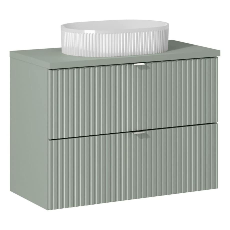 Umywalka nablatowa 80 cm z szufladami - Reed Green
