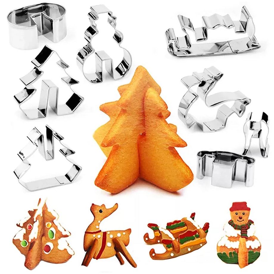 Wykrawacze Foremki Do Ciastek Pierników Świąteczne Boże Narodzenie 8 Sztuk