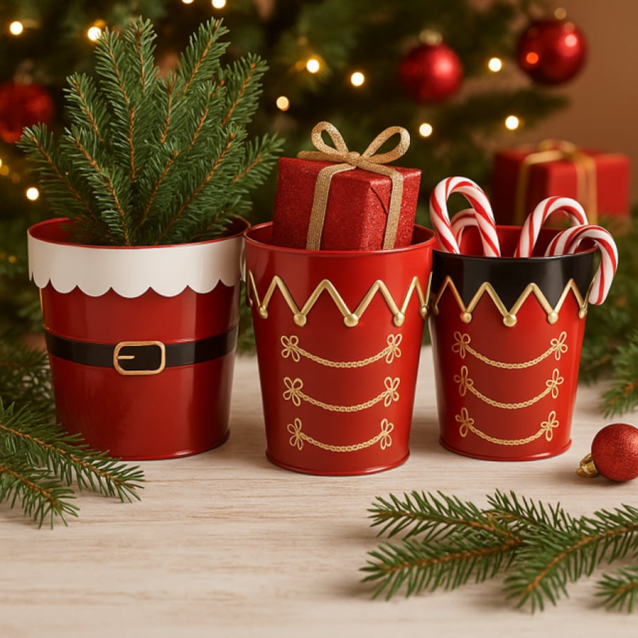 Osłonki na doniczki 3 szt. 20x21x21 cm NICOLAUS