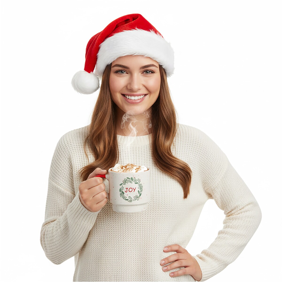 Kubek Z Uchem Świąteczny 380 Ml Porcelanowy Zimowy Świąteczny