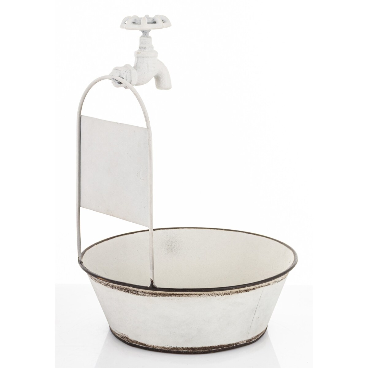 Kwietnik metalowy 35x24x24 cm MISKA owalna z kranikiem