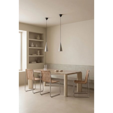 Prostokątny stół do jadalni 220x100 cm z MDF i marmuru Zanzibar