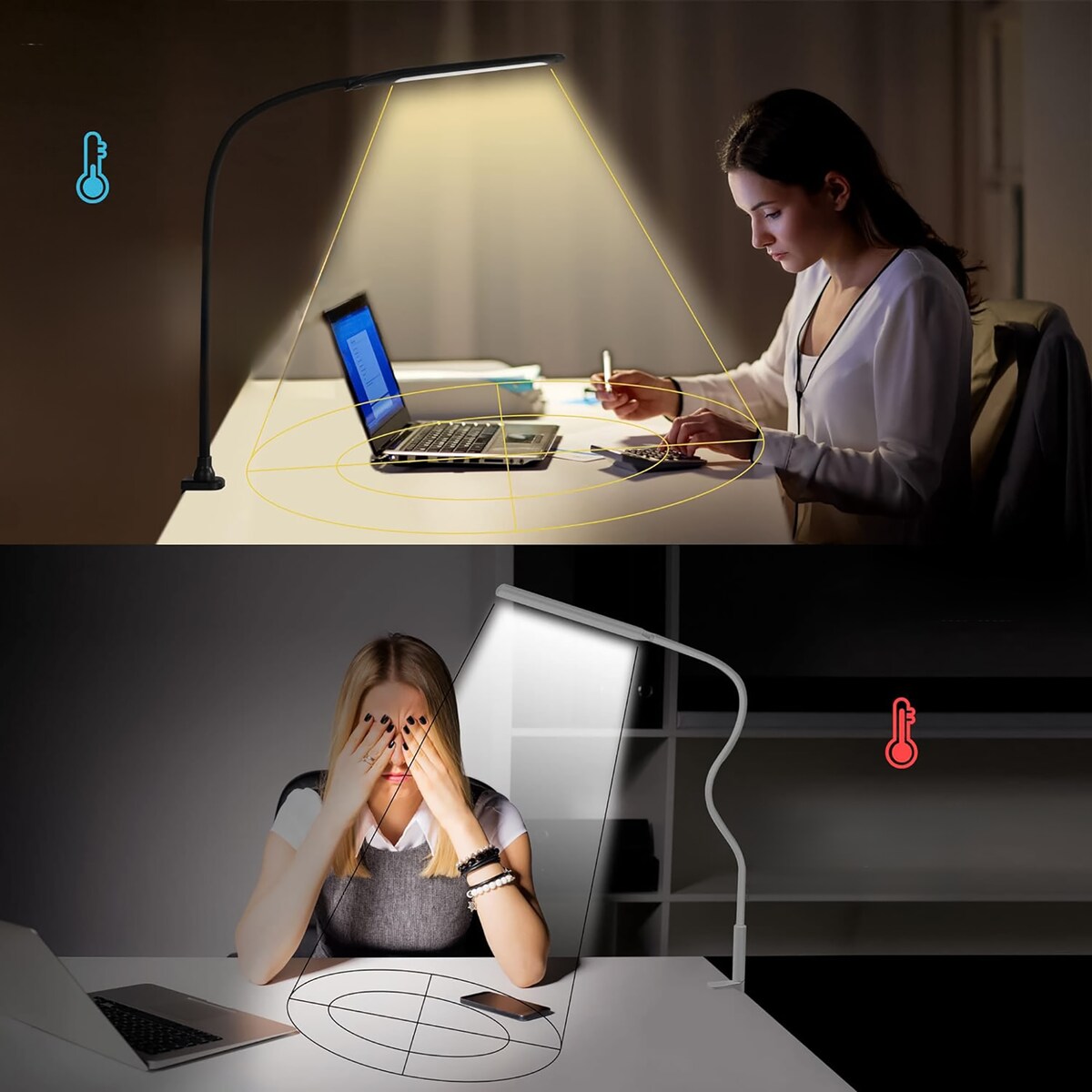 Lampka Biurkowa Szkolna Na Biurko Stołowa Led