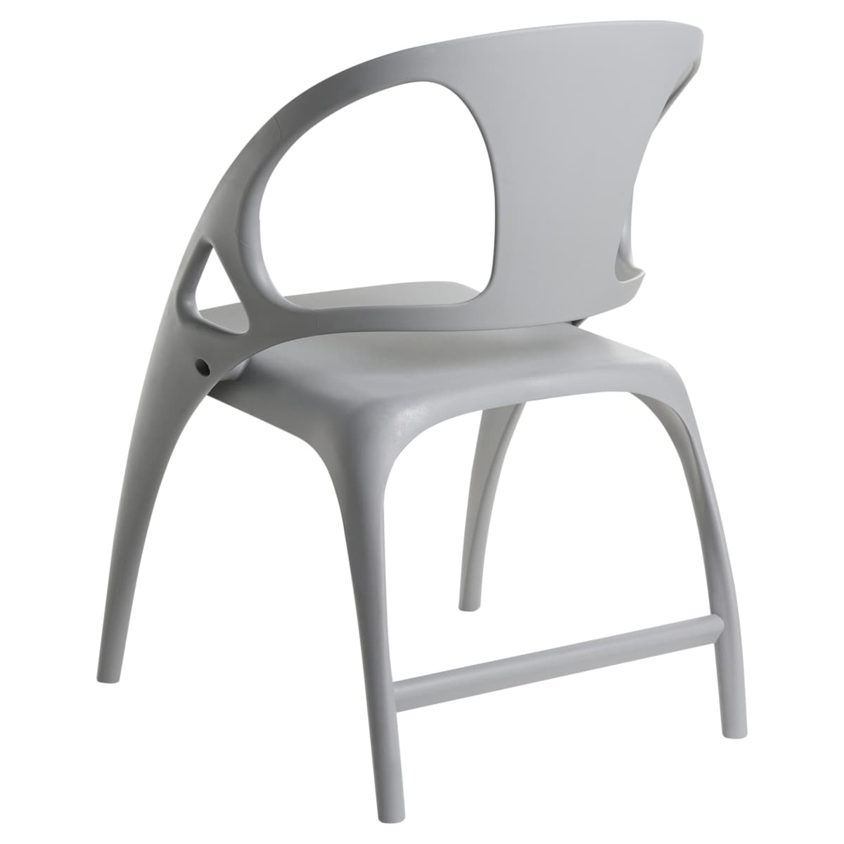 Zestaw 4 krzeseł ogrodowych Składane NEMI Szary