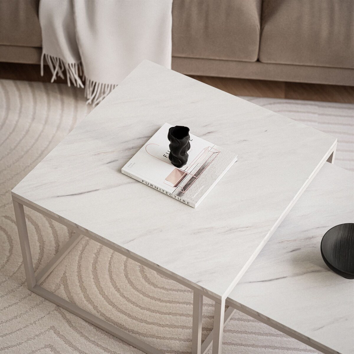 Stolik YOSHI 2w1 kaszmir marmur levanto