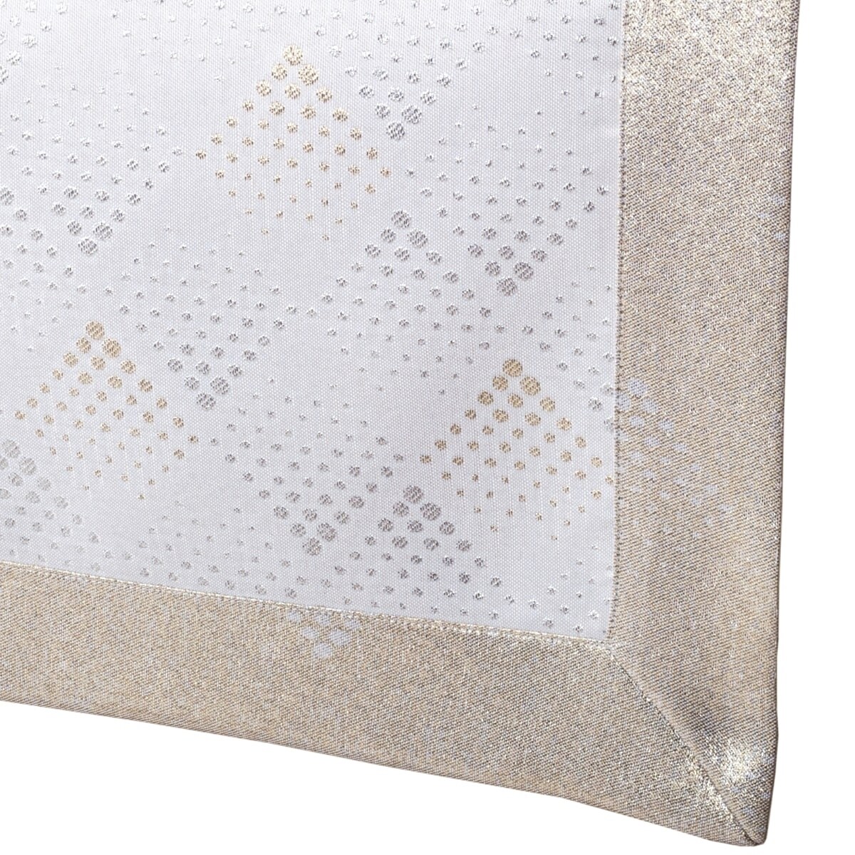 Bieżnik plamoodporny LZS kropki - 40x200 cm - złoty - 40cm x 200cm