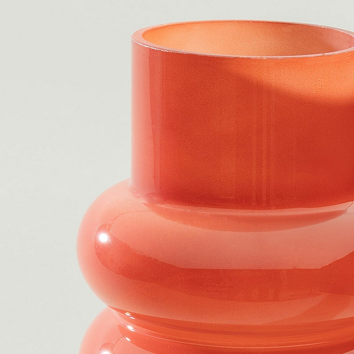 Wazon szklany Rosso 15x35 cm, 15x15x35 cm