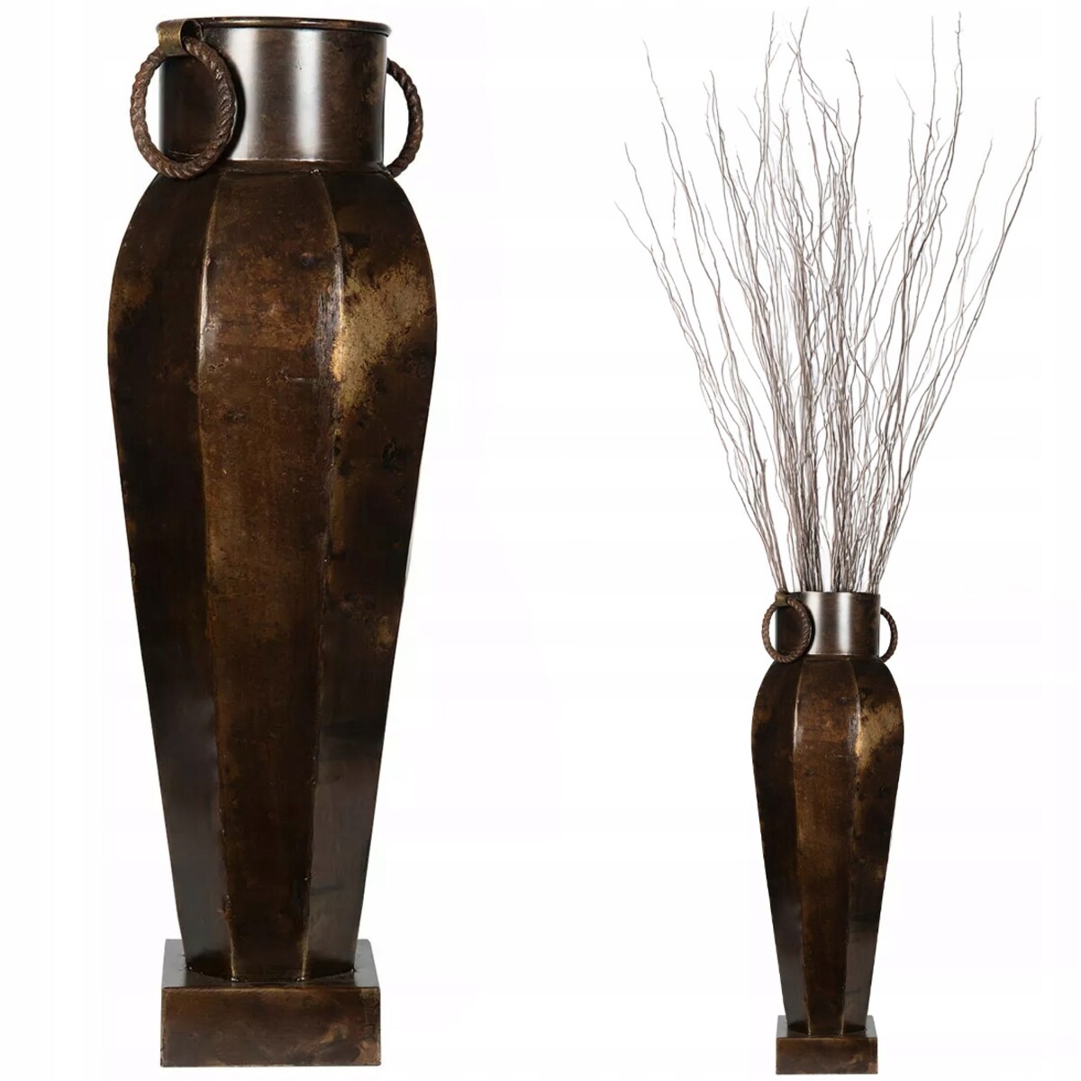 WAZON PODŁOGOWY WYSOKI 64cm DUŻY DO SALONU DOMU RETRO LOFT NA GAŁĘZIE