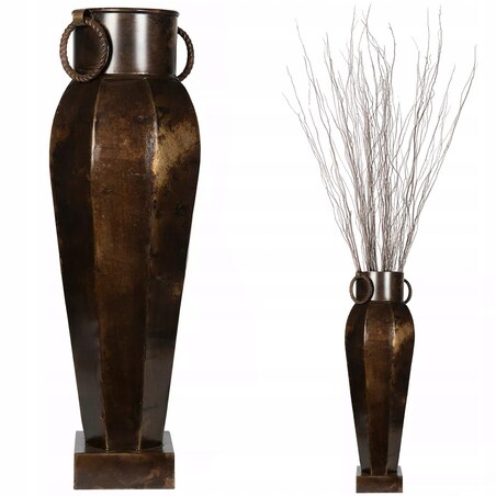 WAZON PODŁOGOWY WYSOKI 64cm DUŻY DO SALONU DOMU RETRO LOFT NA GAŁĘZIE