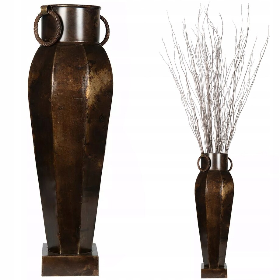 WAZON PODŁOGOWY WYSOKI 64cm DUŻY DO SALONU DOMU RETRO LOFT NA GAŁĘZIE