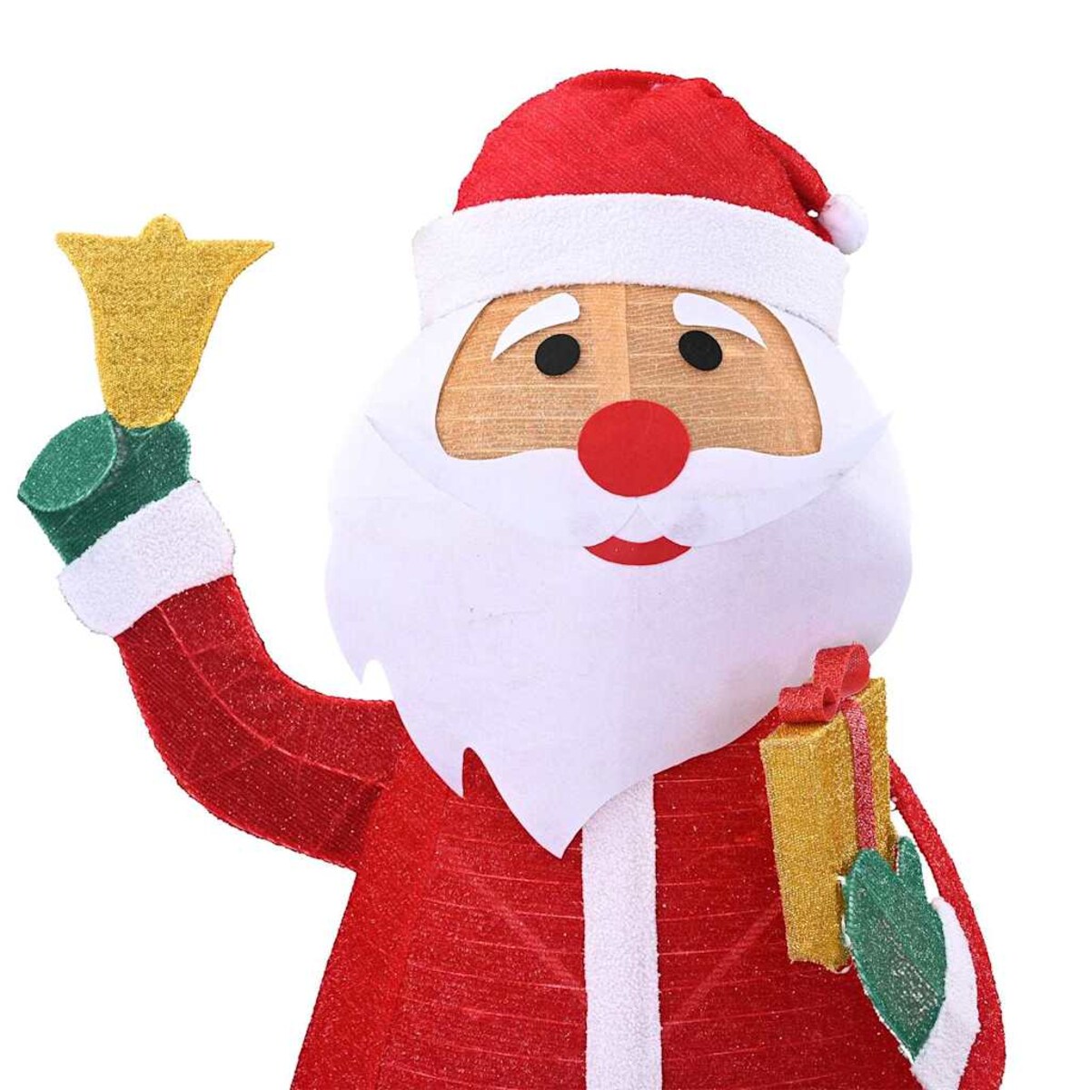 vidaXL Święty Mikołaj na Boże Narodzenie Ciepła biel 100 x 180 cm