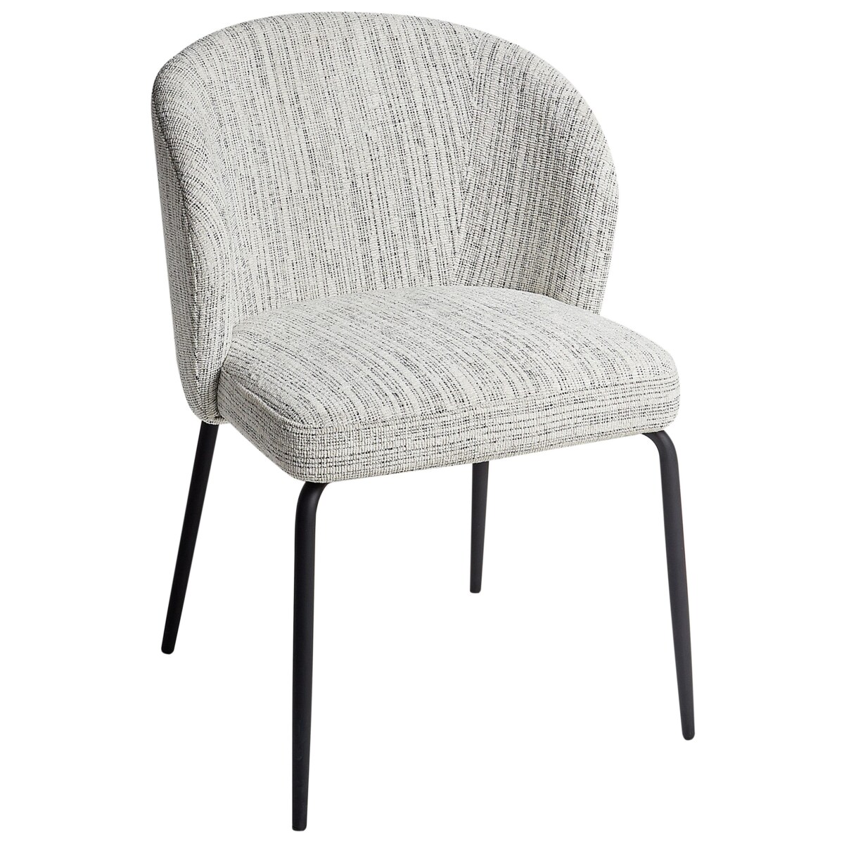 Krzesło do jadalni Zestaw 2 Tkanina Biały ZANA