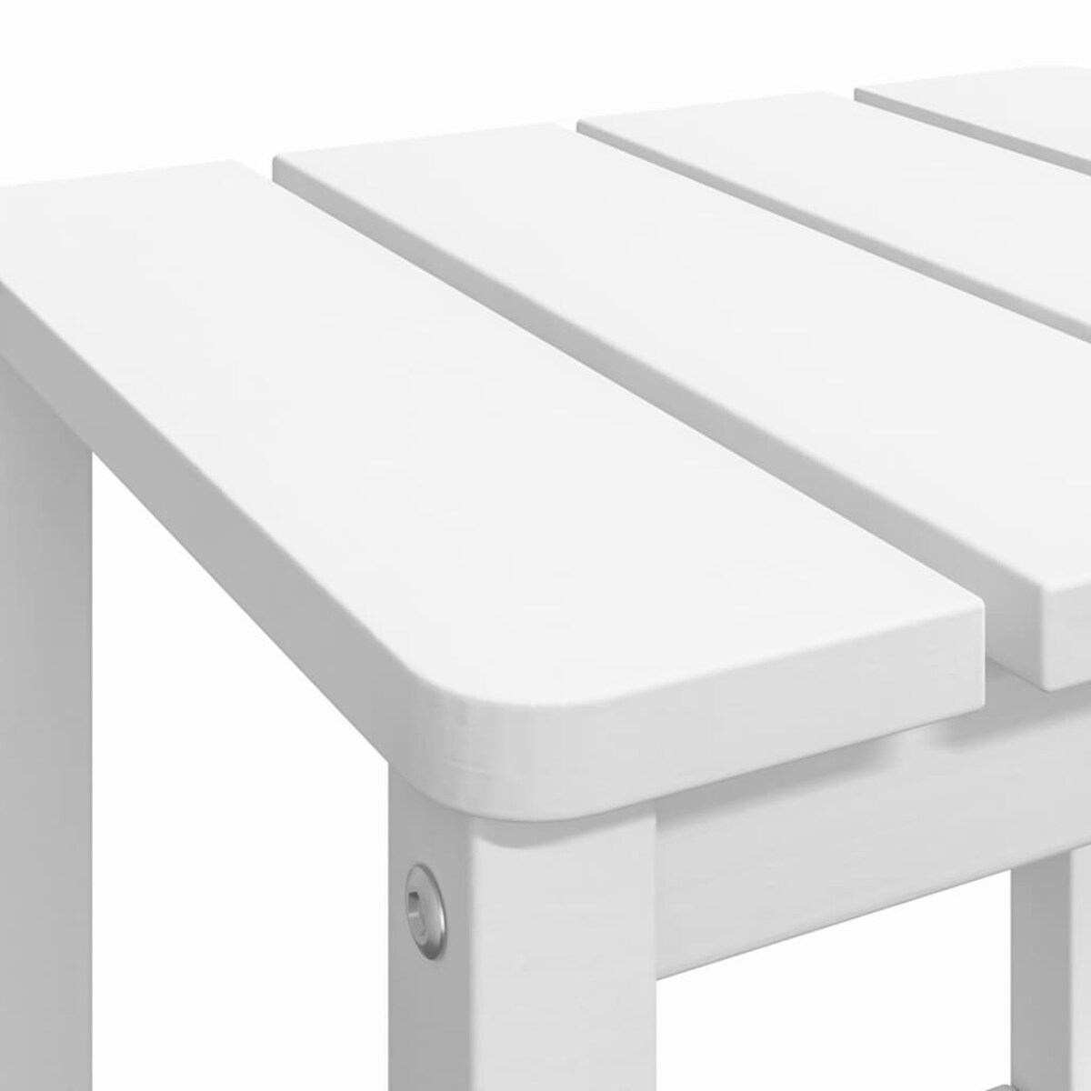 vidaXL Stolik ogrodowy Adirondack, biały, 38x38x46 cm, HDPE