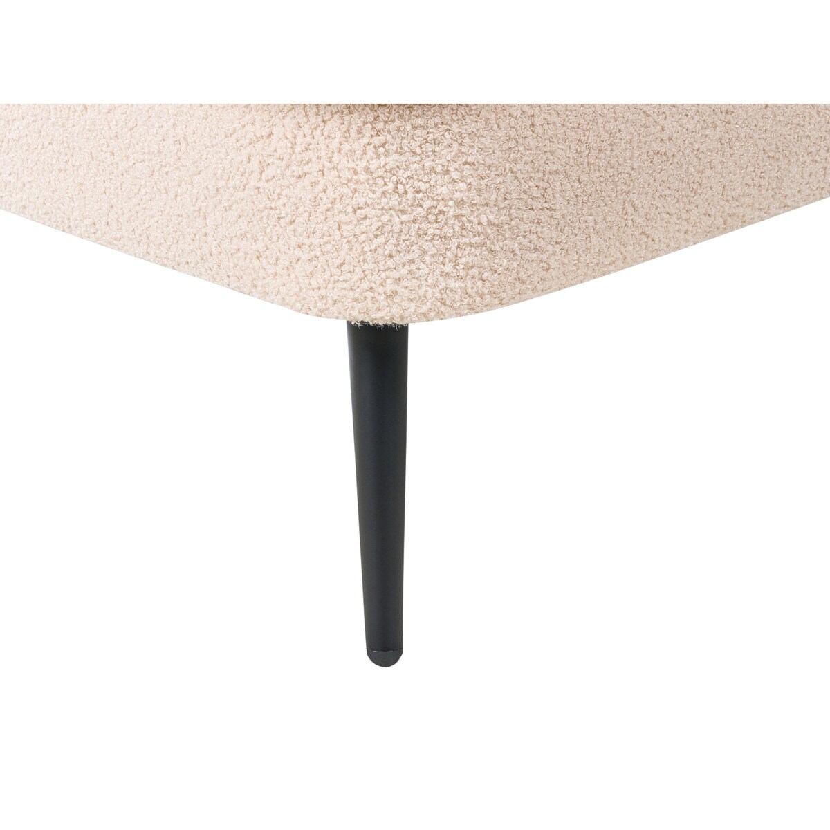 Szezlong boucle prawostronny jasnobeżowy ALLIER