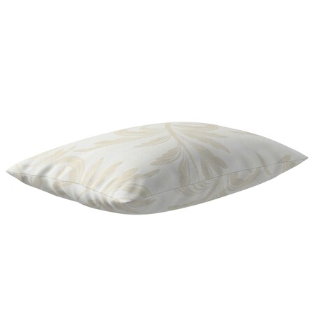 Poszewka Kinga na poduszkę prostokątną 47x28 szaro-beżowe liście akantu