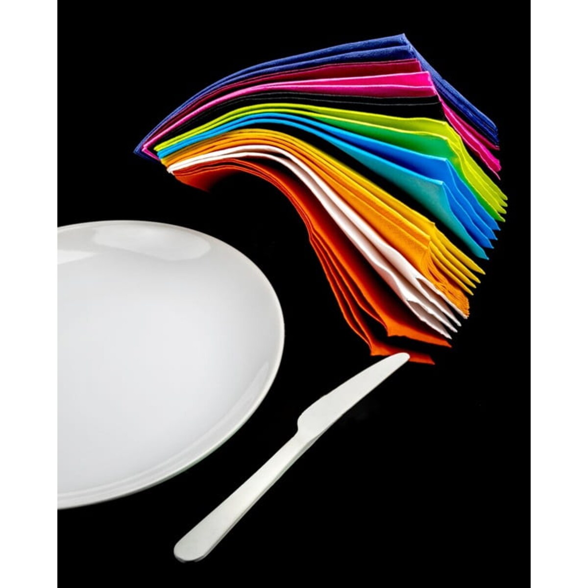 Serwetki stołowe Renova Gold białe 40 szt