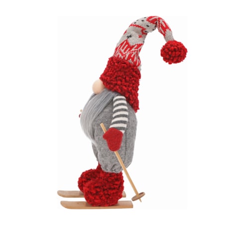 Skrzat świąteczny na nartach ozdoba na święta