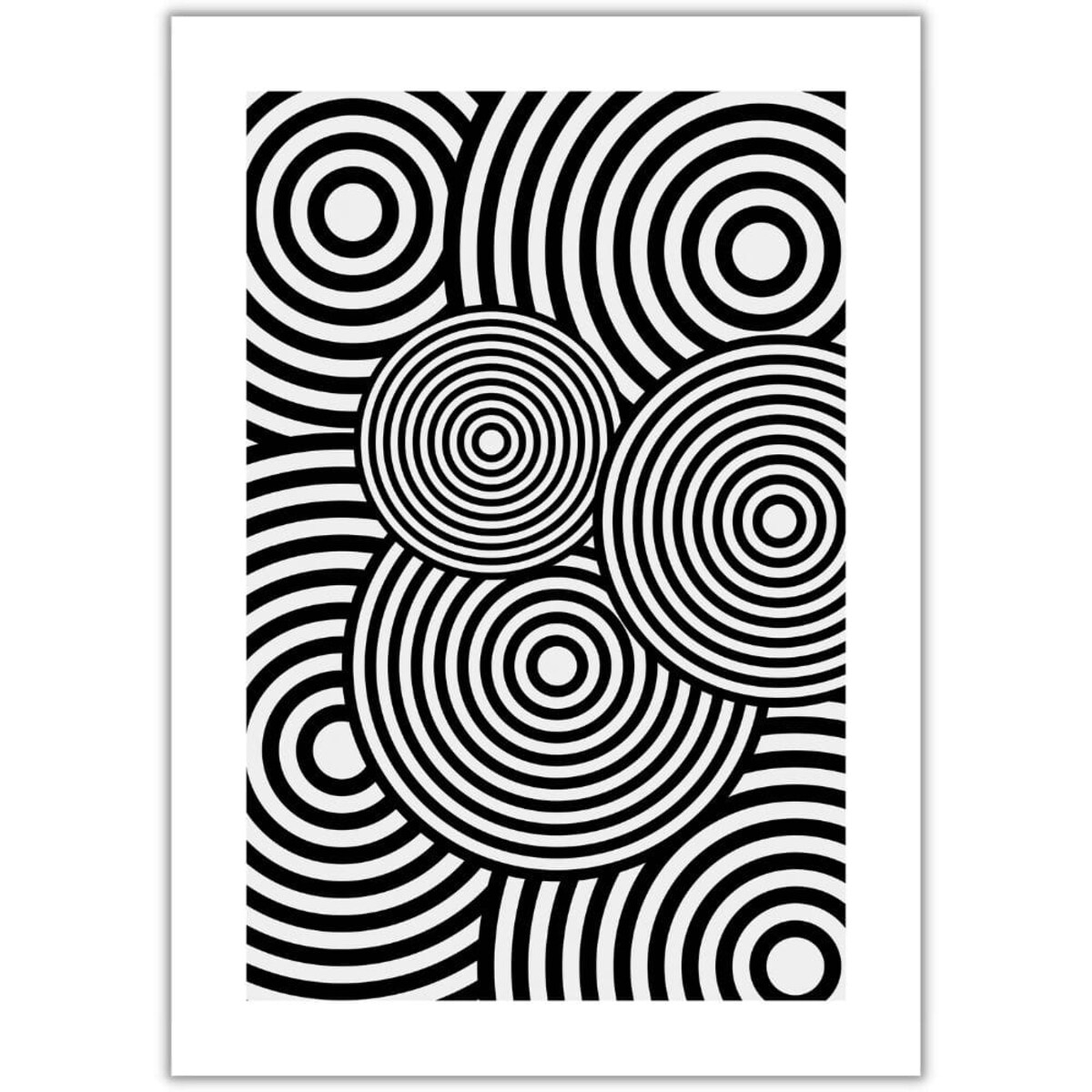 plakat black and white abstract 1 50x70 cm