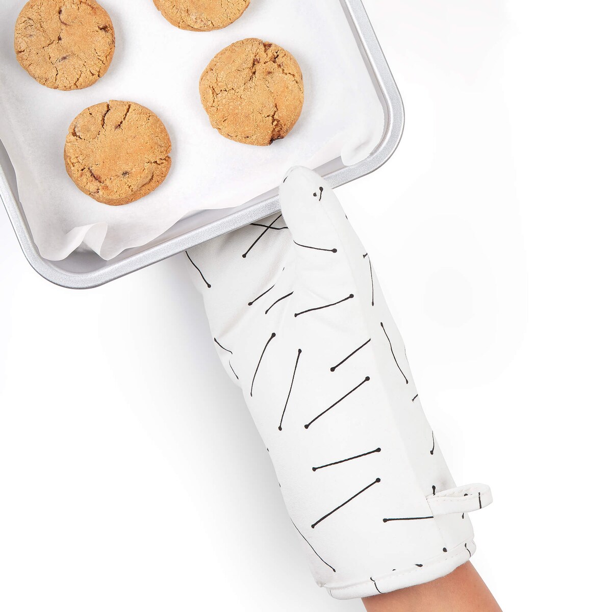 Rękawica kuchenna Rayen - 33 x 17 cm, Biały