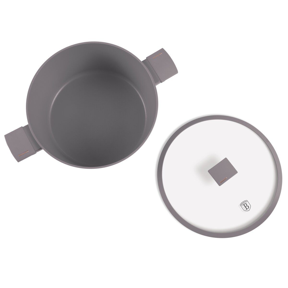 Garnek z pokrywką 30cm BerlingerHaus Taupe BH-8103