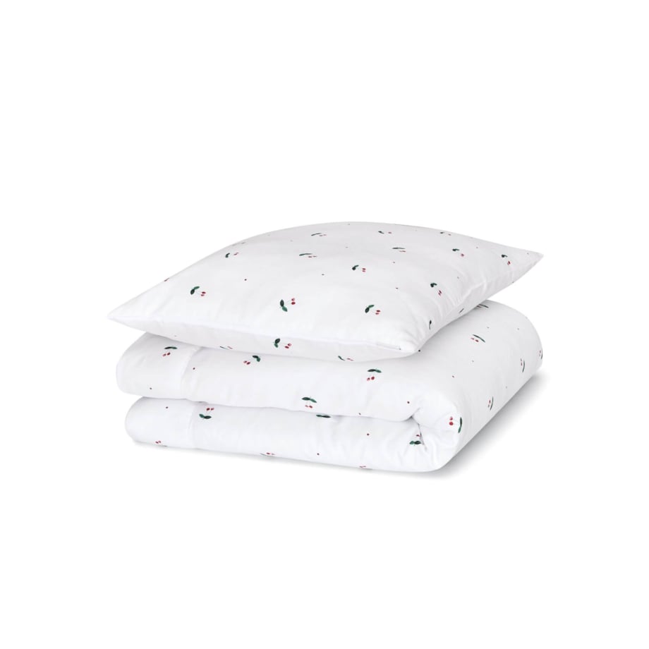 Pościel z wypełnieniem Czereśnie 100/135 + 40/60 cm