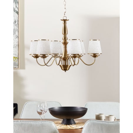 Żyrandol metalowy miedziany BRADANO