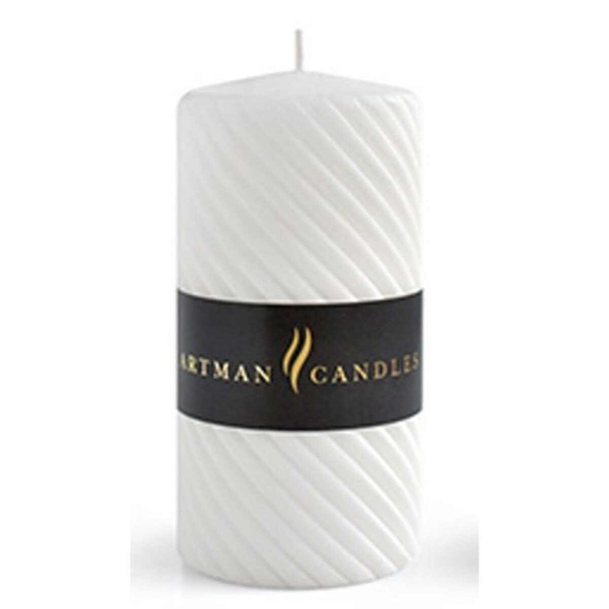 Świeca CAROLINE MAT walec mały 7x10cmparafinowa biała