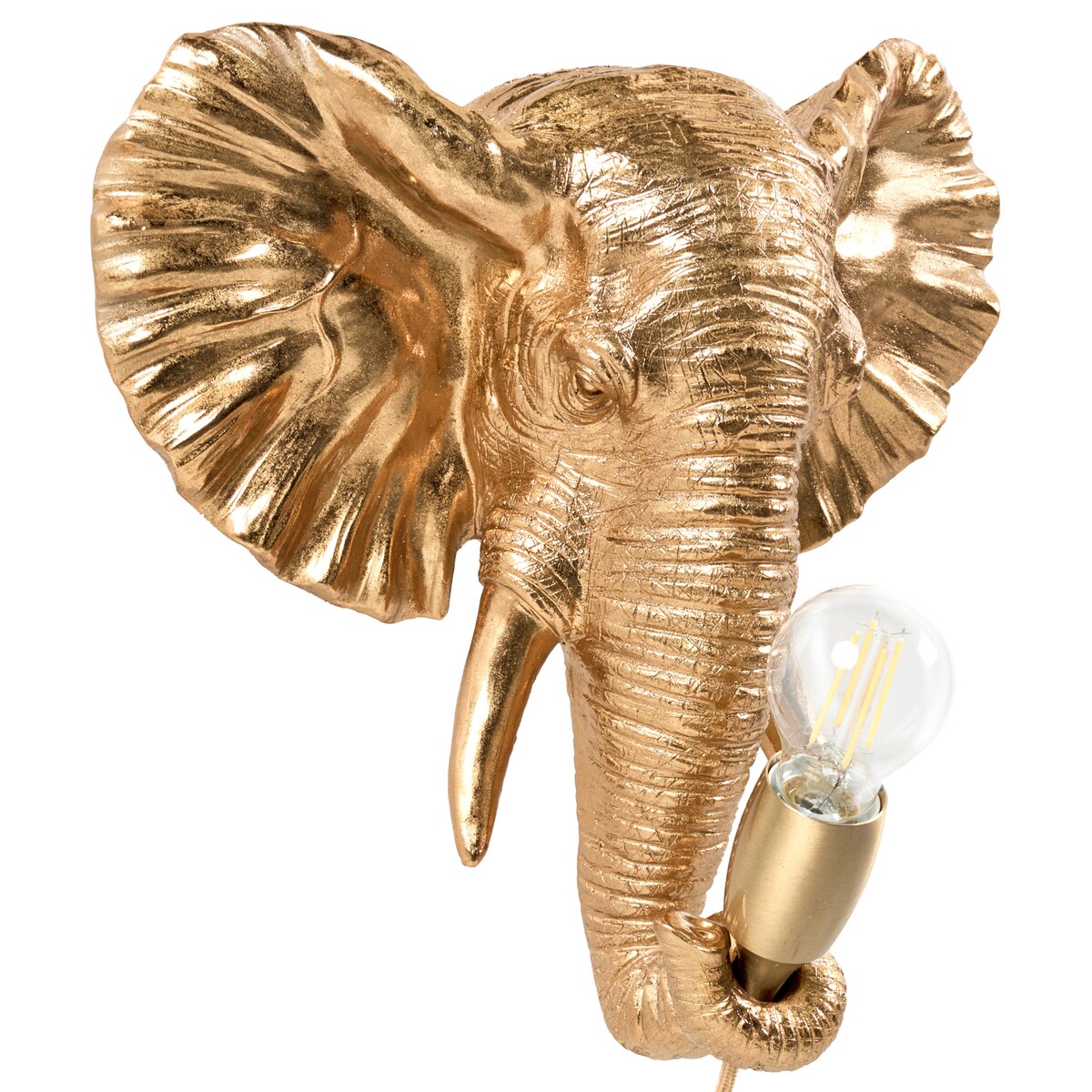 Słoń Lampa ścienna ELEPHANTI Złoty