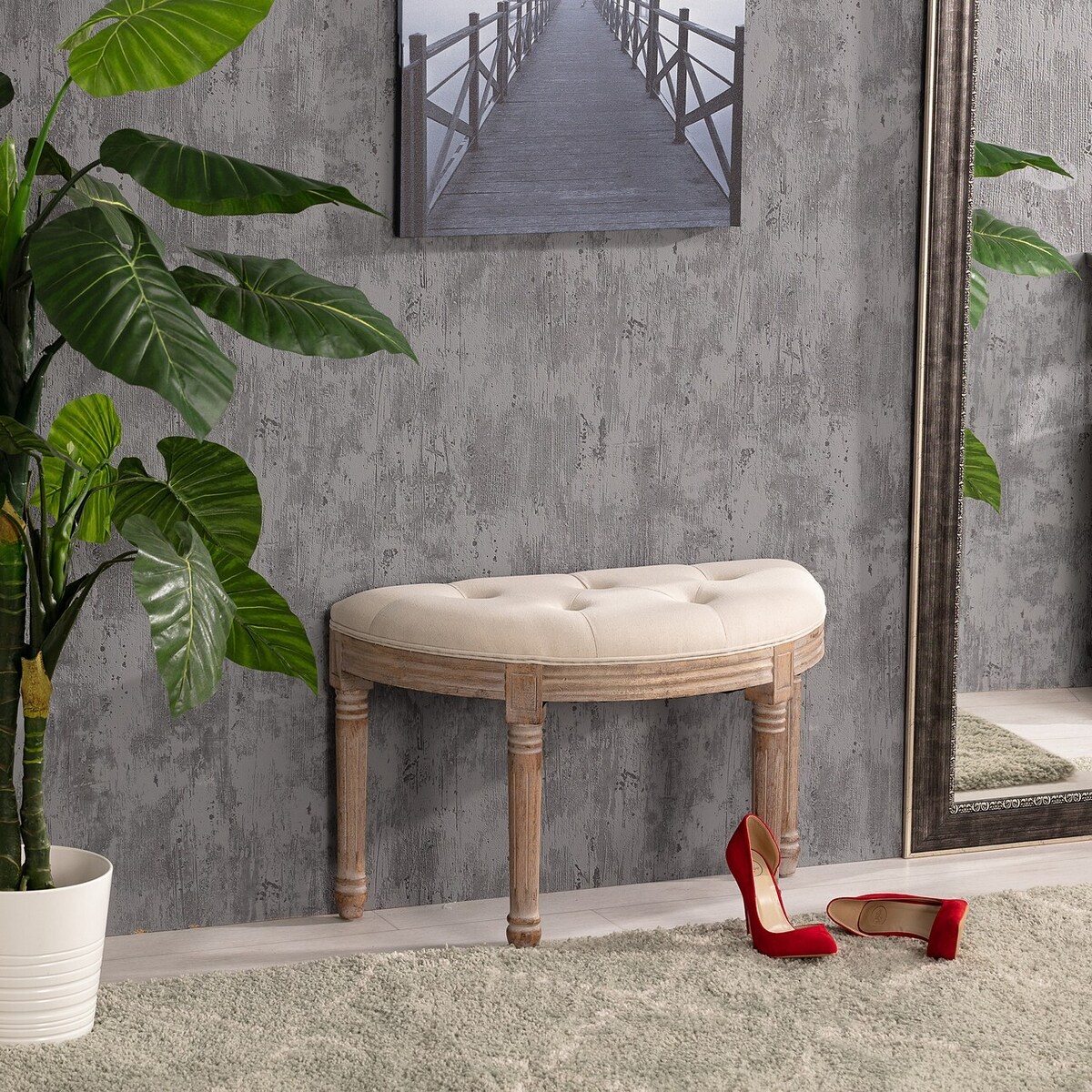 Ławka Carla 70 x 37 x 45 cm, 70 x 37 x 45 cm